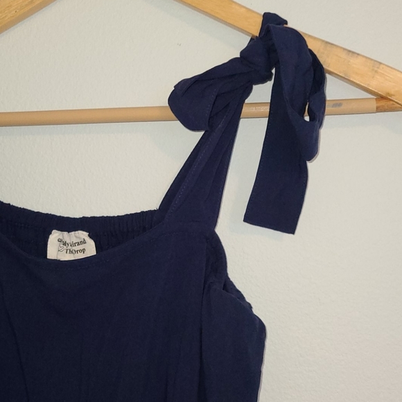 The Drop Blue Tie Shoulder dress - Picture 5 of 9